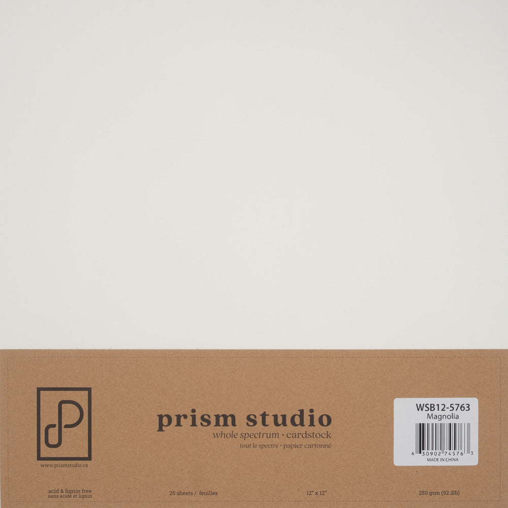 Prism Studio, Whole Spectrum  Cardstock pack 12x12: Magnolia