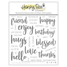 HoneyBee, Bitty Buzzwords Stamp