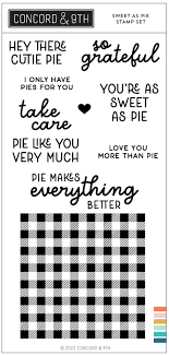 Concord & 9th, Sweet As Pie Stamp set