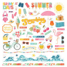 Photoplay Paper,  Sweet Summer Stickers