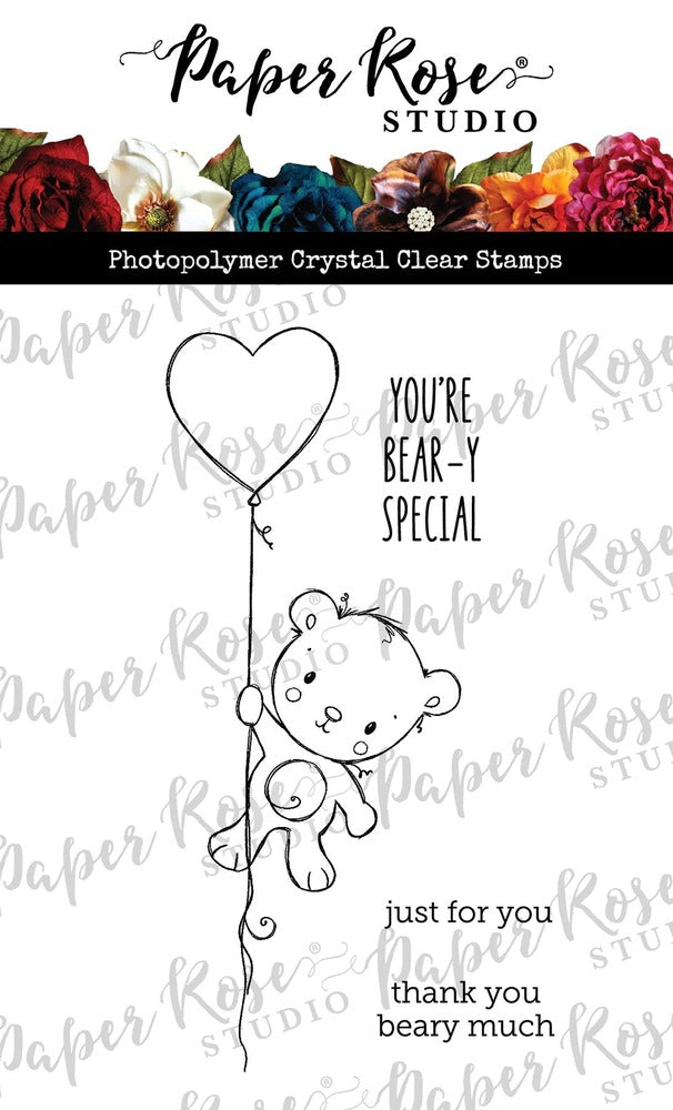 Paper Rose Studio, Valentine Bear Stamp