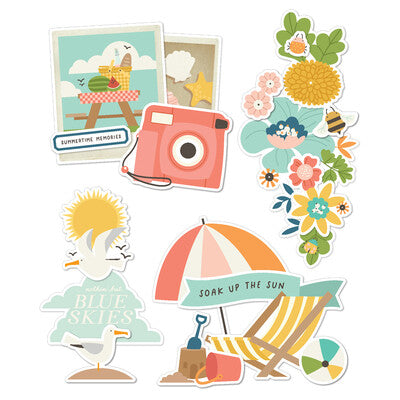 Simple Stories, Summer Snapshot Layered chipboard