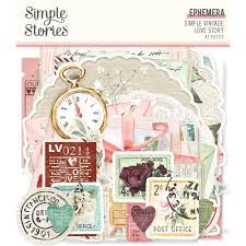 Simple Stories, Simple vintage Love Large Ephemera