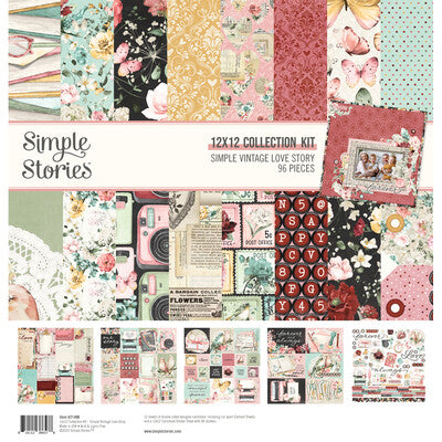 Simple Stories, Simple vintage Love Story Paper Pack