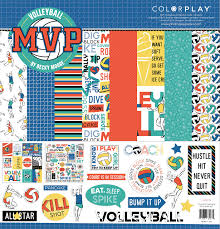 Photoplay Paper, Colorplay, MVP Volleyball Paper pack