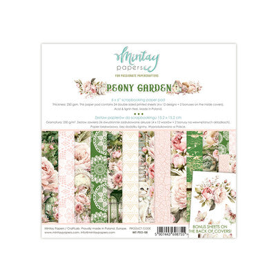 Mintay, Peony Garden 6x6 Paper Pad