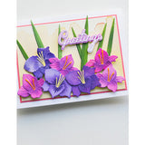 Memory Box, Gladiola Blossom & Leaves