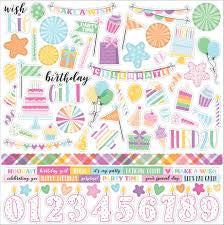 Echo Park, Make A Wish Birthday girl Sticker Sheet