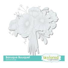 Taylored Expressions, Baroque bouquet Stencil Mask