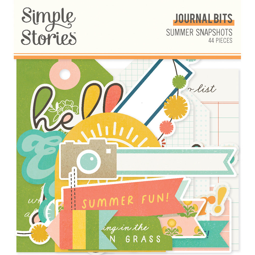 Simple stories summer snapshots Journal bits