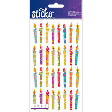 American Crafts, Sticko, Candle Repeats Stickers