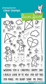 Lawn Fawn, Whoosh, Kites Stamp & Die Set