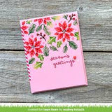 Lawn Fawn, Poinsettia Background Stencil Set