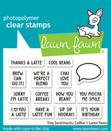 Lawn Fawn, Tiny Sentiments: Coffee