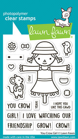 Lawn Fawn, You Crow Girl Stamp & Die Set