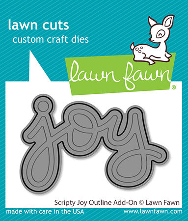 Lawn Fawn, Scripty Joy Outline Die Cut