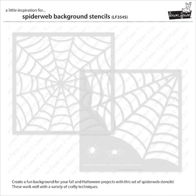 Lawn Fawn, Spiderweb Background Stencils