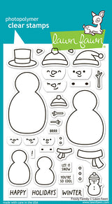 Lawn Fawn, Frosty Family Stamp & Die Set