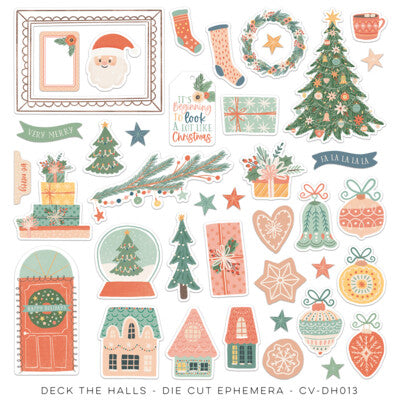 Cocoa Vanilla; Deck the Halls; Die Cut Ephemera