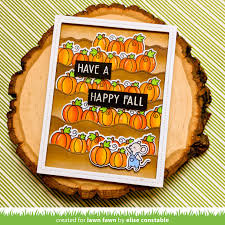 Lawn Fawn, Simply Celebrate Fall Stamp & Die set