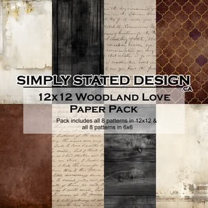 Simply Stated, Woodland Love Paper Pack