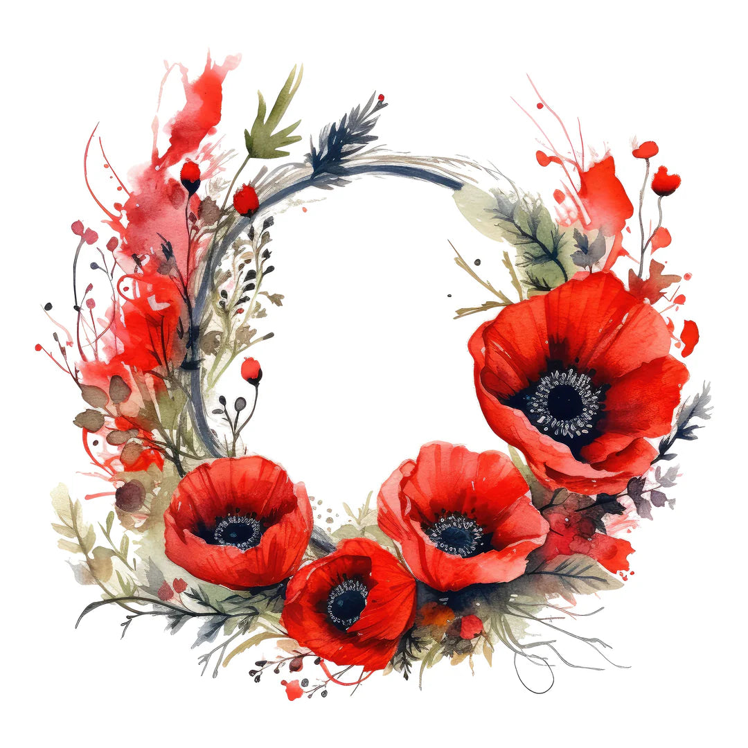 Simply Stated, Canadian Poppy Wreath