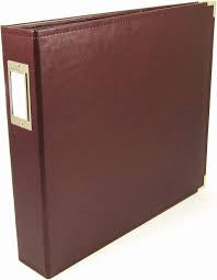 American Crafts, We R Memory Keepers, 12x12 Ring Binder, Wine