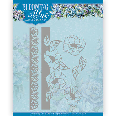 Find It, Yvonne Creations, Blooming Blue Borders Die Cut