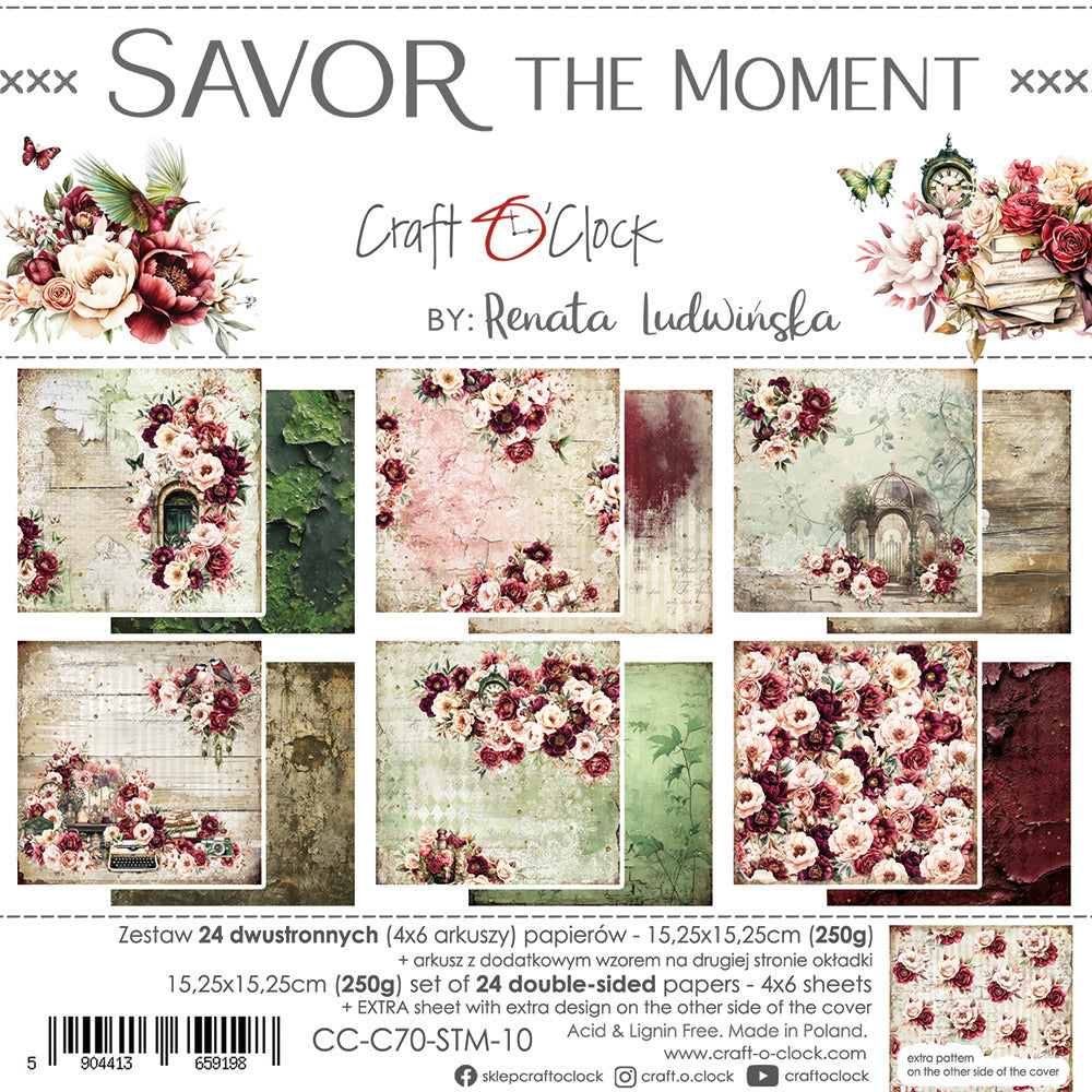 Craft O’Clock, Savor the Moment 6x6 Paper Pack