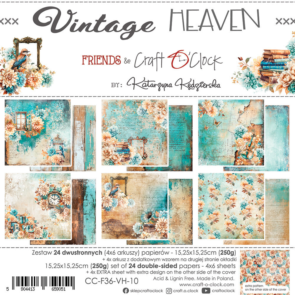 Craft O’Clock, Vintage Heaven 6x6 Paper Pad