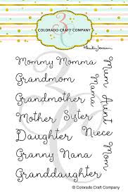 Colorado Craft Company, For Mom Names Stamp