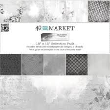 49 and Market, Colour Swatch, Charcoal Paper Pack