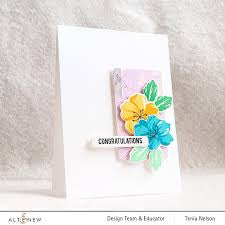 Altenew, Mini Delight: Wild Geranium Stamp & Die set