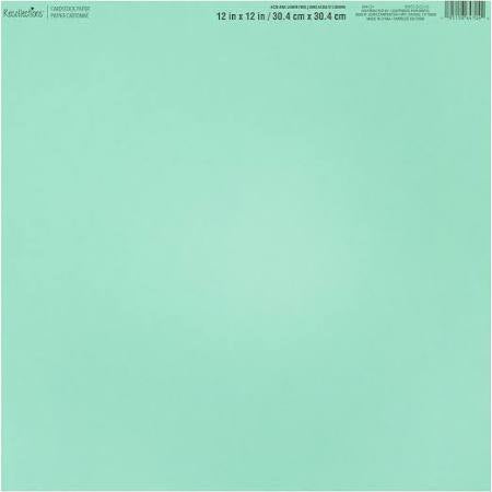 American Crafts, Bazzill, 12x12 Cardstock, Soft Mint