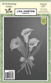 Lisa Horton, Calla Lily Embossing Folder 5x7