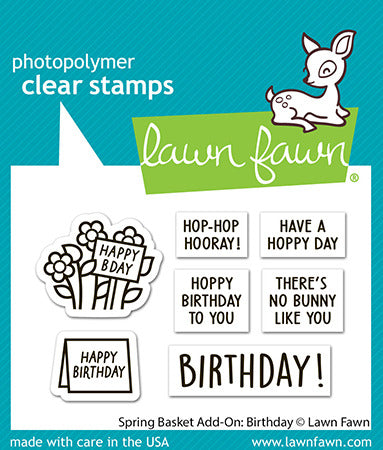 Lawn Fawn, Spring Basket: Add On Birthday Stamp