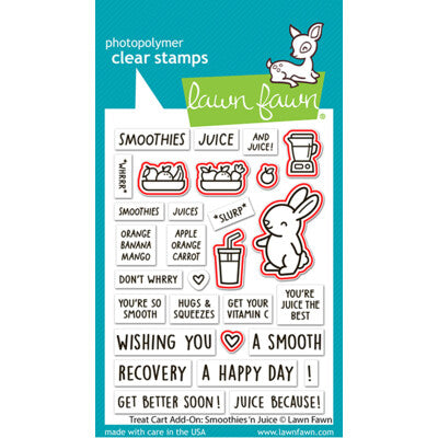 Lawn Fawn, Treat Cart Add on Smoothies n’Juice Stamp & Die