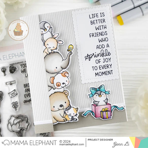 Mama Elephant, Peekabuddies Stamp
