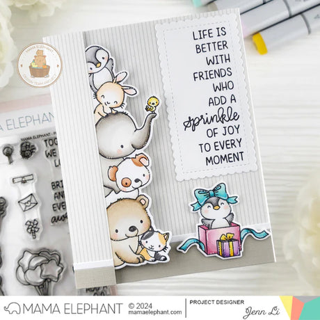 Mama Elephant, Peekabuddies Stamp