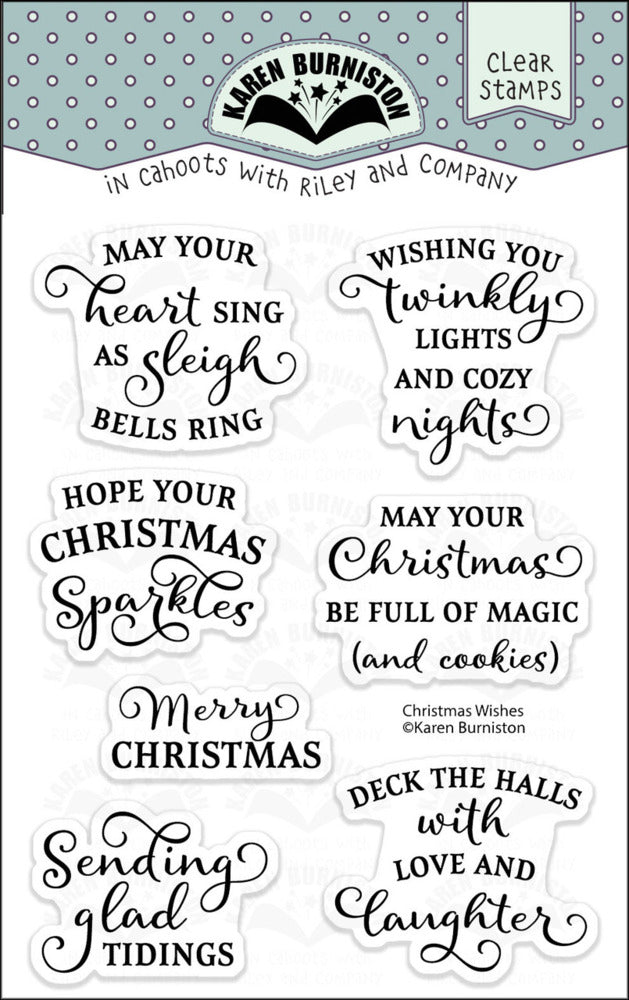 Karen Burniston, Clear Stamp, Christmas Wishes