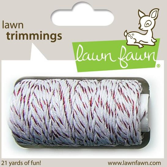 Lawn Fawn, Red Sparkle Hemp Cord