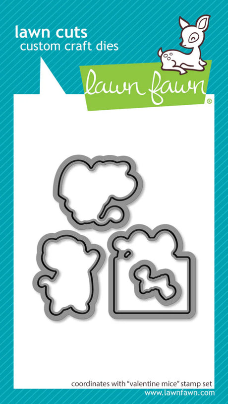 Lawn Fawn, Critter Conversation Hearts Stamp & Die Cut