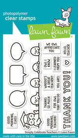 Lawn Fawn, Celebrate Teachers Stamp & Die Set