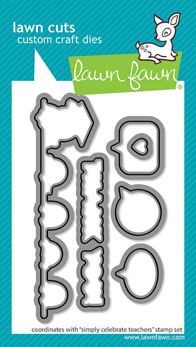 Lawn Fawn, Celebrate Teachers Stamp & Die Set