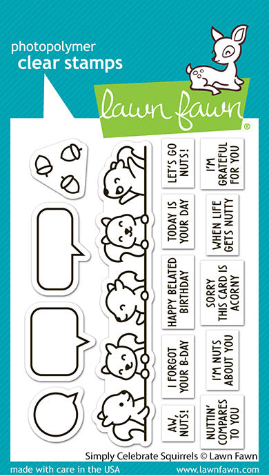 Lawn Fawn, Simply Celebrate Squirrels