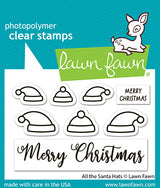 Lawn Fawn,  All The Santa Hats Stamp & Die Set