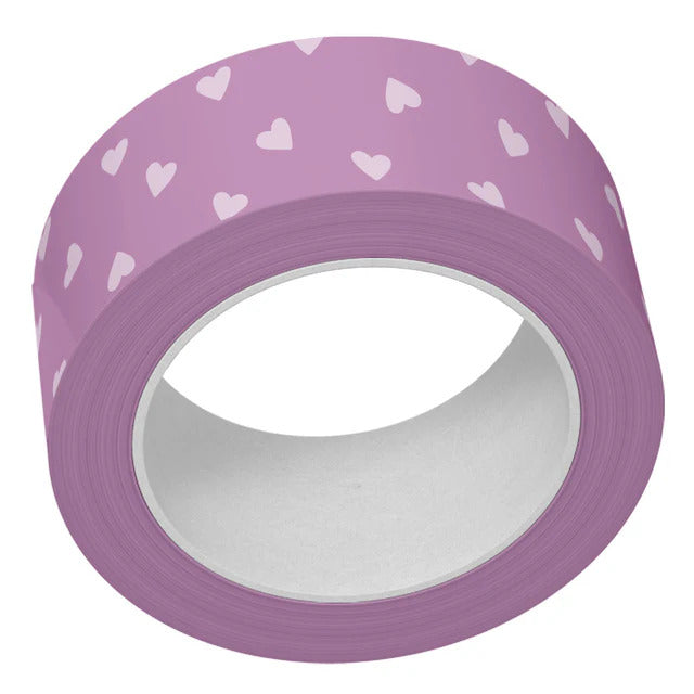 Lawn Fawn, Washi Tape, Purple Tiny Hearts
