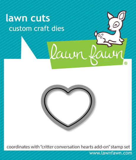 Clear Stamp, Critter Conversation Hearts Add- On Stamp & Die cut