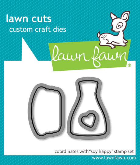 Lawn Fawn, Soy Happy Stamp & Die SEt