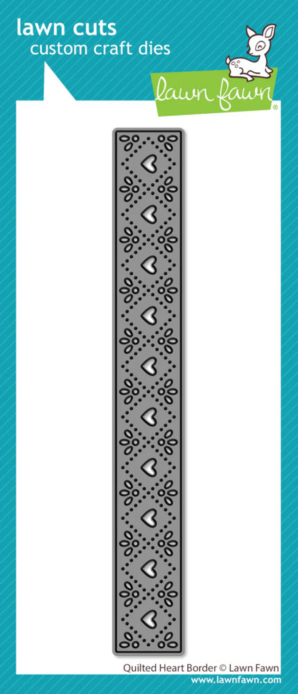 Lawn Fawn, Die, Quilted Heart Border